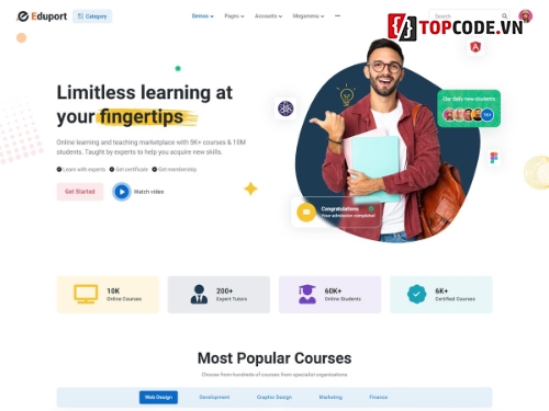 HTML Template,khóa học,giáo dục,Eduport,lms,education