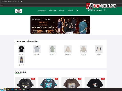 web php,php mysql,Website bán hàng,code web quần áo,share code quần áo,Đồ án web PHP