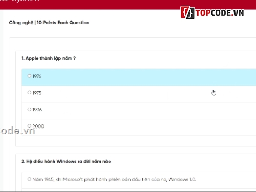 quiz,online,trắc nghiệm,thi online