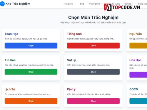 code web trắc nghiệm,website trắc nghiệm,web trắc nghiệm,souce trắc nghiệm