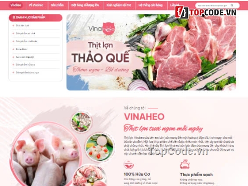 thịt heo,website bán thịt,bán thịt heo,code bán thịt,website bán thịt nhiều tính năng,Sharecode website bán thịt heo nhiều tính năng cực