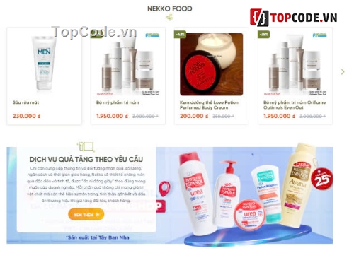 web mỹ phẩm,website chăm sóc sắc đẹp,shop mỹ phẩm,Sharecode Website Mỹ Phẩm Chăm Sóc Sắc Đẹp Cực Xịn