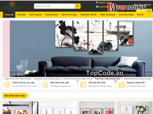 Theme wordpress bán tranh chuẩn SEO,website bán tranh,website bán hàng,sharecode website bán tranh,sharecode website bán tranh tường