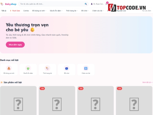 php laravel,babyshop,Mẹ và Bé