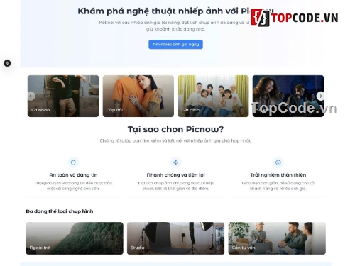 source code chụp ảnh,website đặt lịch chụp ảnh,nextjs nestjs source code,source code marketplace,thanh toán vnpay source code,dashboard admin