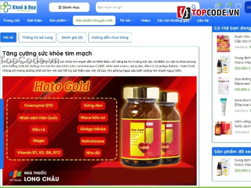 Website bán hàng,chuẩn seo,thuốc,nhà thuốc