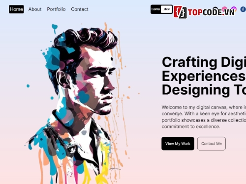 Template,portfolio,Source code Website,htmlcss,code,Code free