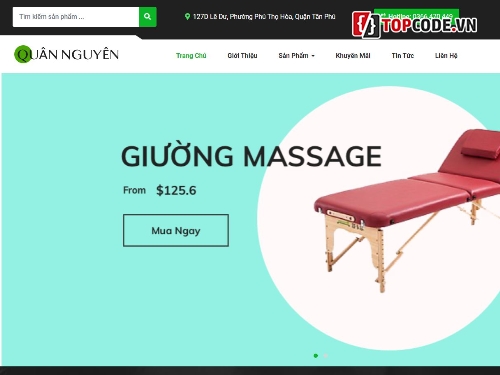 web cửa hàng,code web chuẩn seo,Source website,giường nối mi,giường massage,website giá rẻ