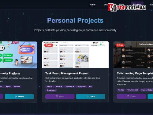 Next.js Portfolio,Website,Portfolio,Animation,Source Code