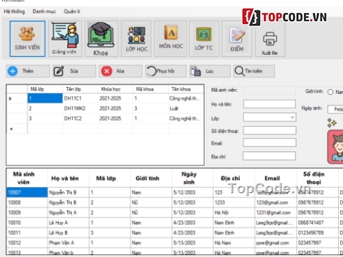 C#,Code quản lý,quản lí sinh viên,code quản lí sinh viên