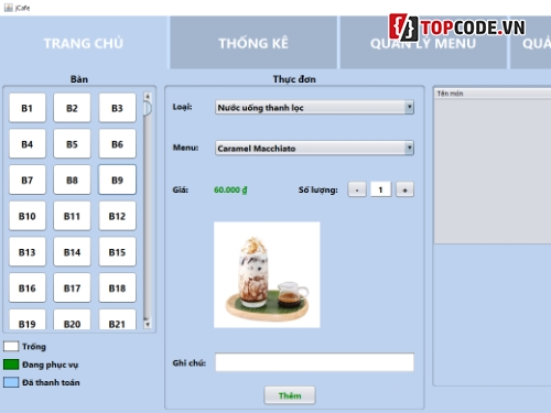 Java,Quản lý,Cafe,jCafe