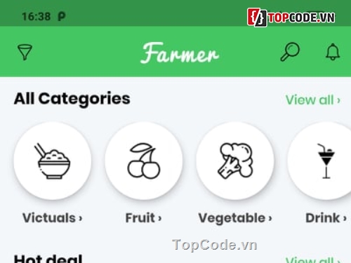 bán nông sản,Ứng dụng android,Ứng dụng chợ nông sản,Code ứng dụng bán hàng
