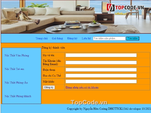 web bán nội thất,code bán nội thất,full code web bán nội thất,website bán nội thất