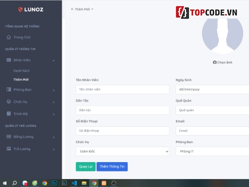 quản lý nhân sự,code quản lý nhân sự,web quản lý nhân viên,web quản lý nhân sự,web quản lý,quản lý