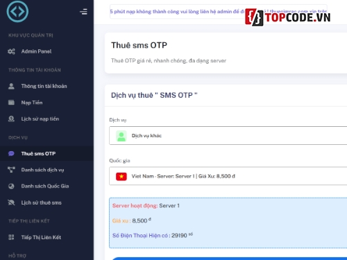 source code thuê sim,site thuê sim,thuê sim,web thuê sim
