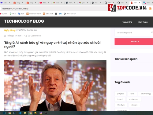 Tin tức,web công nghệ,code web blog,web blog