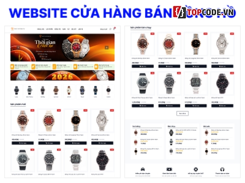 website đồng hồ,website bán đồng hồ,code web đồng hồ,code bán đồng hồ,php mysql,web đồng hồ
