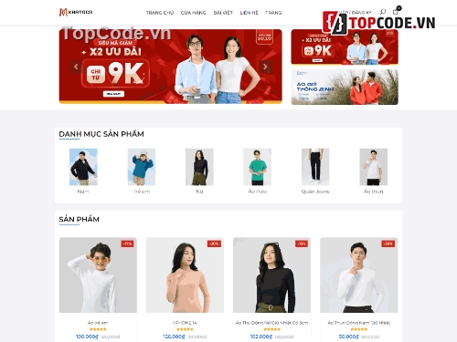 web bán quần áo,code bán áo quần,share code quần áo,Source website quần áo,đồ án quần áo,php mysql