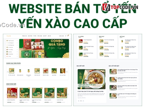 code web ẩm thực,website thực phẩm,website bán tổ yến,Website yến sào,web tổ yến,php mysql