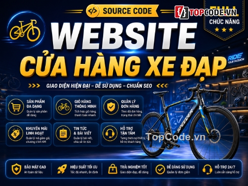 website bán xe đạp,web bán phụ kiện,website xe đạp,web xe đạp,source code xe đạp,Website quản lý xe đạp