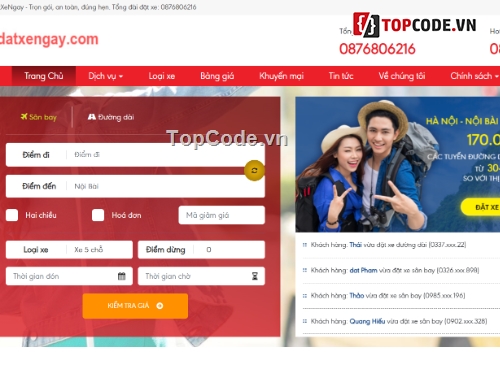 Code web,website taxi,Laravel,code đặt xe