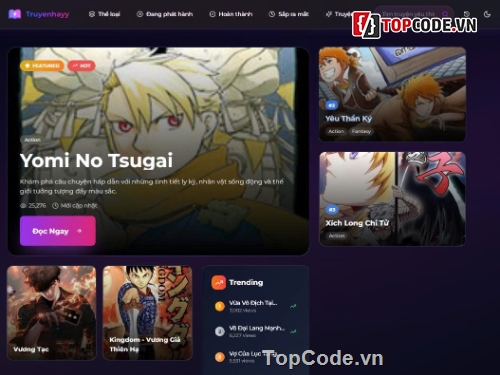 Code truyện,Web Đọc Truyện Tranh,Code Web Truyện,website đọc truyện đẹp,Source code site đọc truyện,website chuẩn SEO