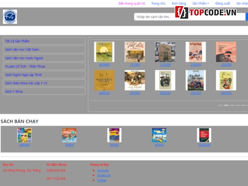 website quản lý bán sách,Source Code Website Bán sách,website cửa hàng bán sách,web quản lý sách kèm báo cáo,code quản lý bán sách,website cửa hàng sách