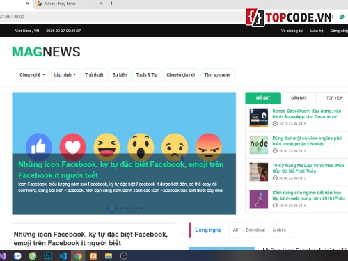 Web tin tức,Website tin tức,code tin tức,tin tức công nghệ,code tin tức công nghệ,code tin tức báo chí