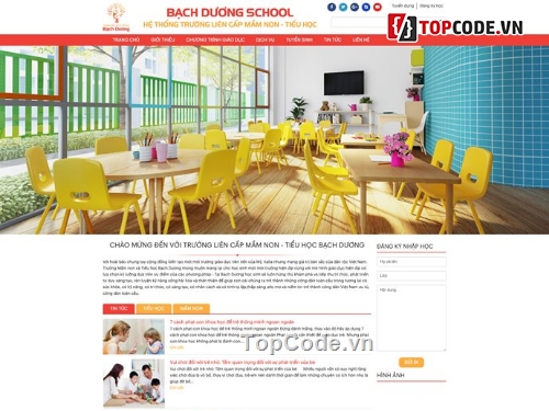 website giới thiệu trường học,Web trường học,code website trường học,code web trường học,website trường học