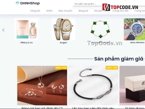 Source website,php,mysql,code web bán trang sức