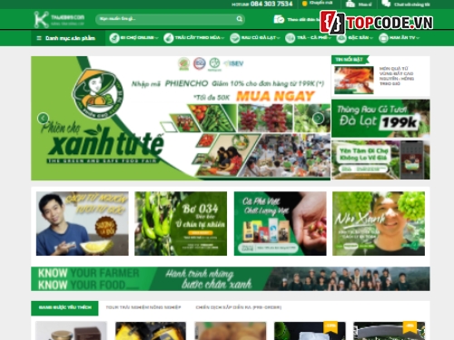 giao diện website thực phẩm sạch,Website bán thực phẩm,web bán thực phẩm,website bán thực phẩm sạch,Theme bán thực phẩm sạch