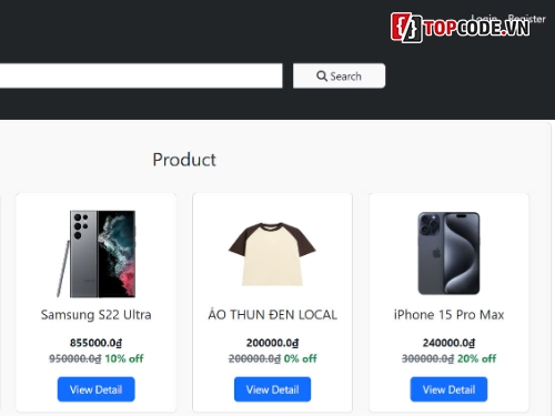 web bán điện thoại,web bán phụ kiện,Java Spring,Spring boot,Java Springboot,top code java