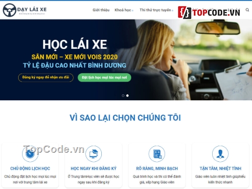 Source web dạy lái xe,sharecode thuê xe,code thuê xe,website thuê xe,thuê xe,full code