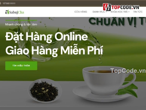 web bán online,website bán hàng,code website laravel,website bán trà online,website bán trà