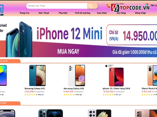 web bán hàng,website bán điện thoại,code html,code web bán hàng,template