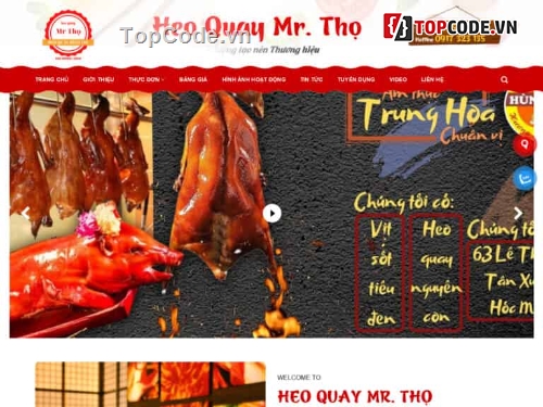 Code web,quán ăn,nhà hàng,word,wordpress bán hàng,share themeforest