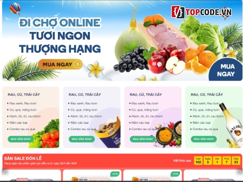 Mẫu website nông sản trái cây,Web trái cây flatsome,web bán trái cây,share code web bán trái cây