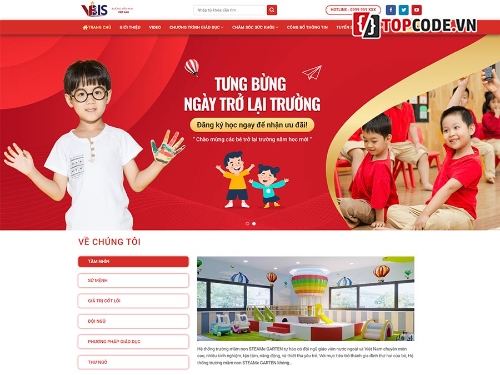 Kid,Mầm non,Trường học,WordPress trường mầm non