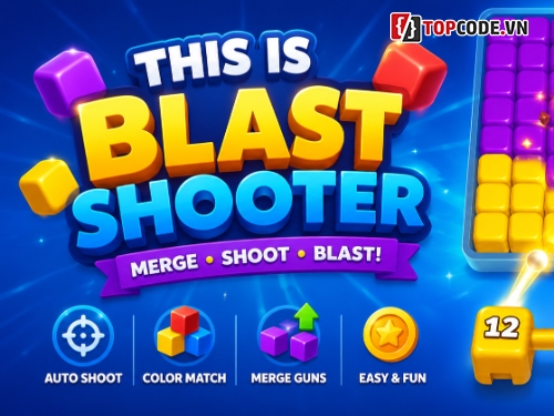 This is blast,Unity Game Source,Puzzle Game,Merge Game