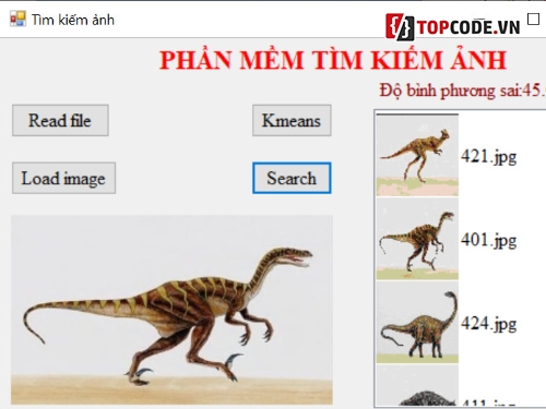 Thuật toán kmeans,Tìm kiếm ảnh tương tự,code C# winform,kmeans,full báo cáo,full code