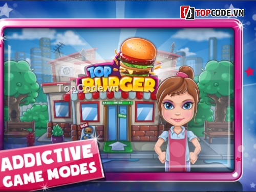 Top Burger Chef,Source code game,Cooking Story,Top Burger