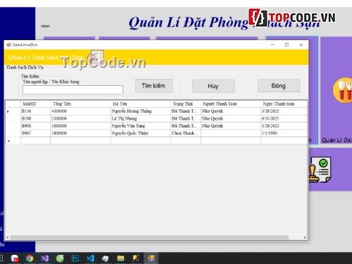 quản lý khách sạn,quản lý nhà hàng,code quản lý nhà nghỉ,C#