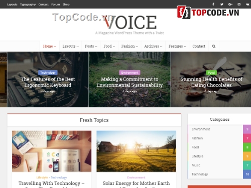 theme blogger tin tức,Voice Magazine,Voice - Clean,Voice - Clean News,Magazine WordPress Theme