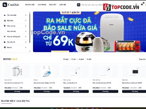 gia dụng,web bán điện,web gia dụng
