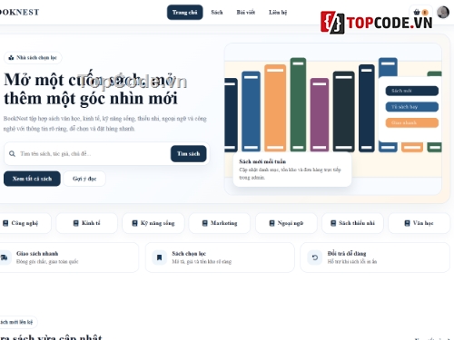 mới nhất,đồ án bán sách,Web bán hàng sách