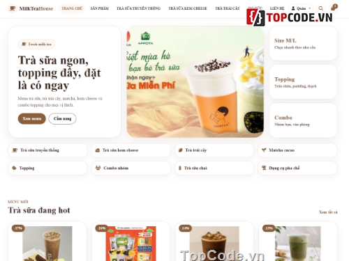 web bán sữa,web bán trà sữa,bán trà sữa