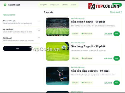 web,đặt,cầu lông