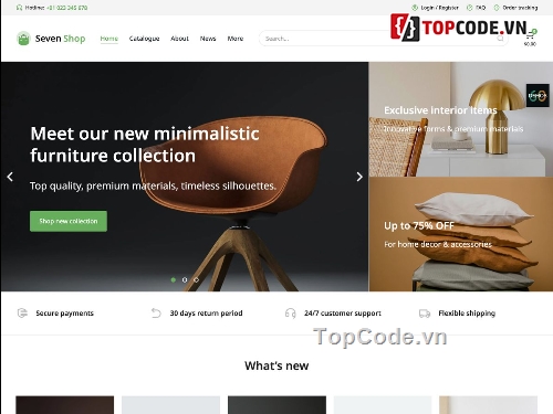 Website bán hàng nội thất,code web bán nội thất,theme the 7,web shop bán hàng nội thất,theme shop bán hàng