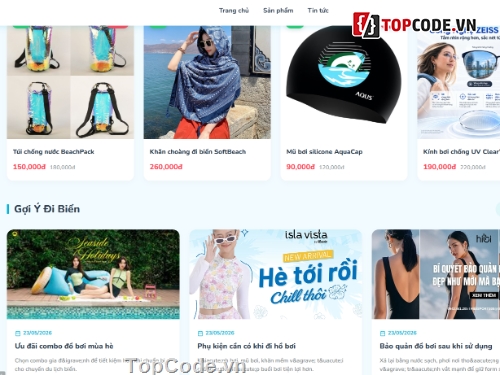 web app,đồ án web,web bán đồ bơi