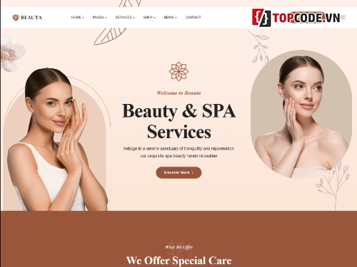dịch vụ spa,website spa,spa,website làm đẹp,website dịch vụ,code dịch vụ spa
